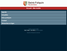 Tablet Screenshot of mairie-saint-folquin.fr